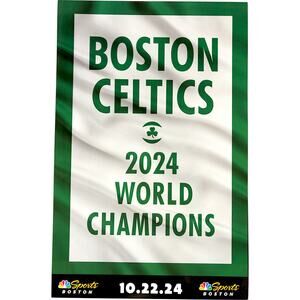2024.10.22 Boston Celtics v New York Knicks Banner Night Authentic Fan Banner